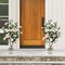 Costway 1/2 PCS 36" Artificial Camellia Tree Fake Potted Tree Greenery Floral Plant Modern Orange/White/Pink
